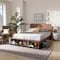 Baxton Studio Vita Ash Walnut Wood 4-Drawer Queen Size Platform Storage Bed 173-9429-10669 - alternate 10